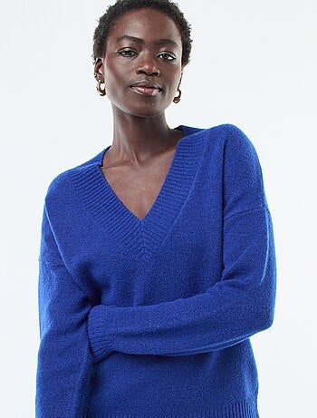 Jersey cuello en V liso