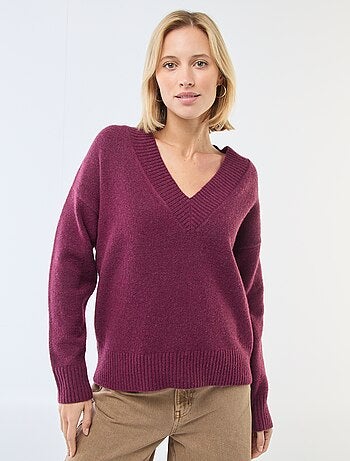 Jersey cuello en V liso