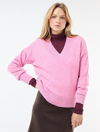 Jersey cuello en V liso