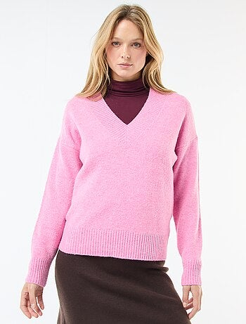 Jersey cuello en V liso