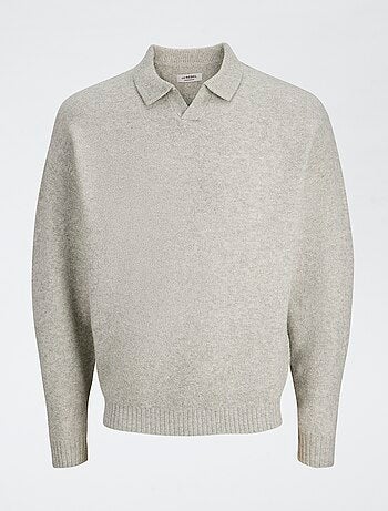 Jersey cuello polo liso 'JJ Rebel'