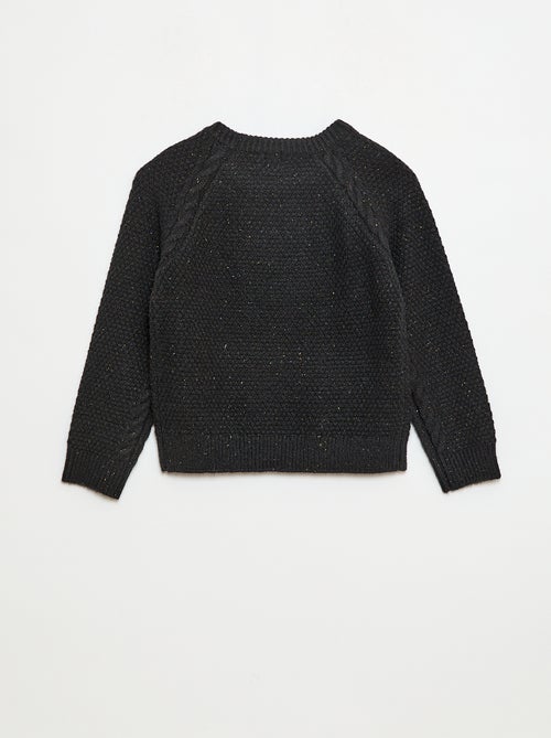 Jersey cuello redondo cálido liso - Kiabi