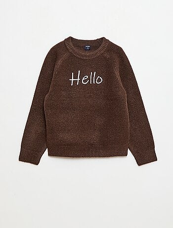 Jersey cuello redondo con diseño animado