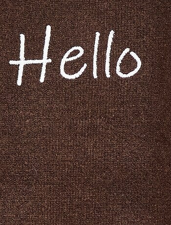 Jersey cuello redondo con diseño animado