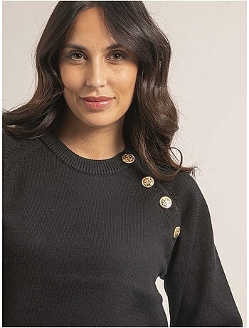 Jersey cuello redondo de puro algodón KORDINE