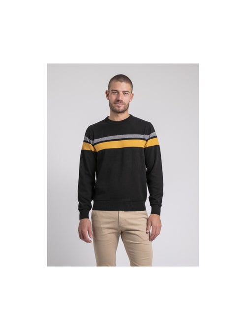 Jersey cuello redondo de puro algodón LORIMAKO - Kiabi