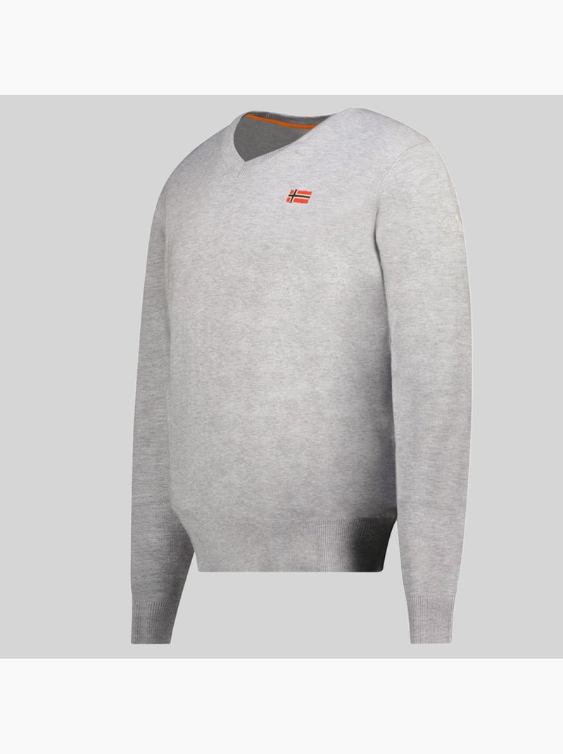 Jersey cuello redondo felin – geographical norway Gris claro - Kiabi