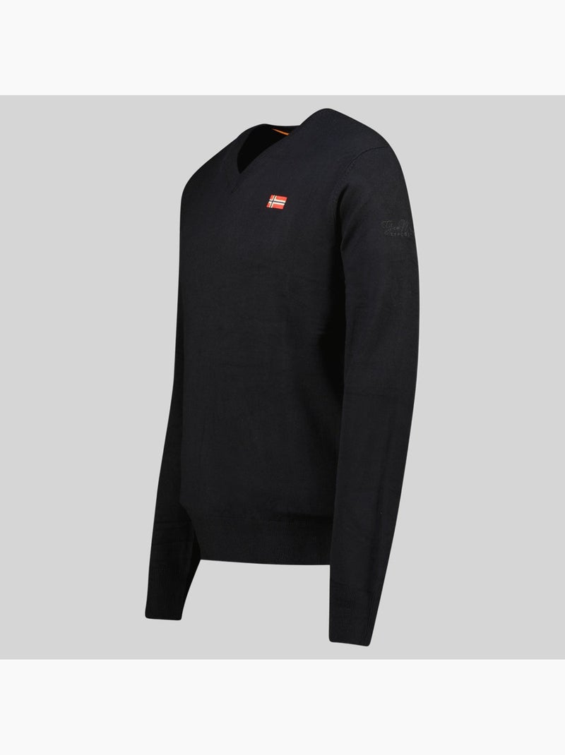 Jersey cuello redondo felin – geographical norway Negro - Kiabi
