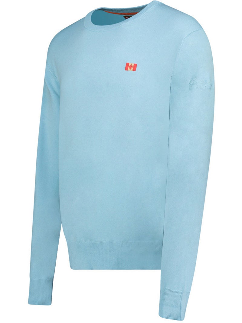 Jersey cuello redondo ferasmeak – canadian peak Azul cielo - Kiabi