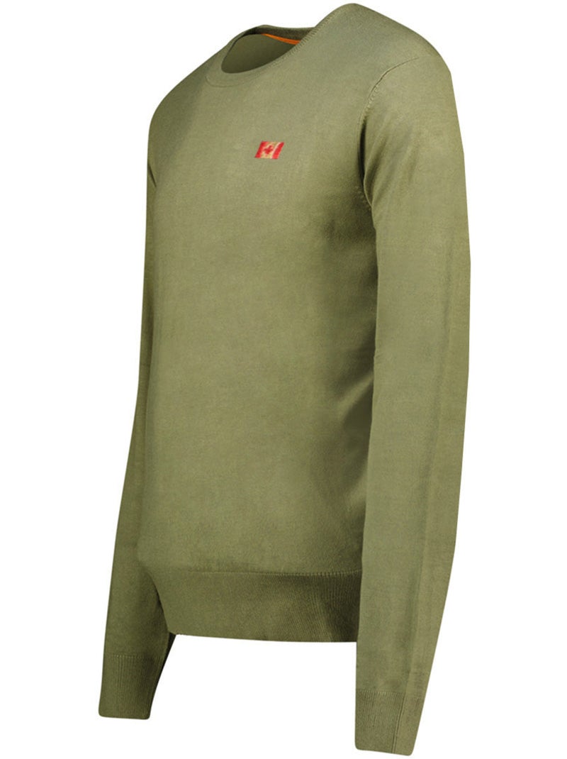 Jersey cuello redondo ferasmeak – canadian peak Verde oliva - Kiabi