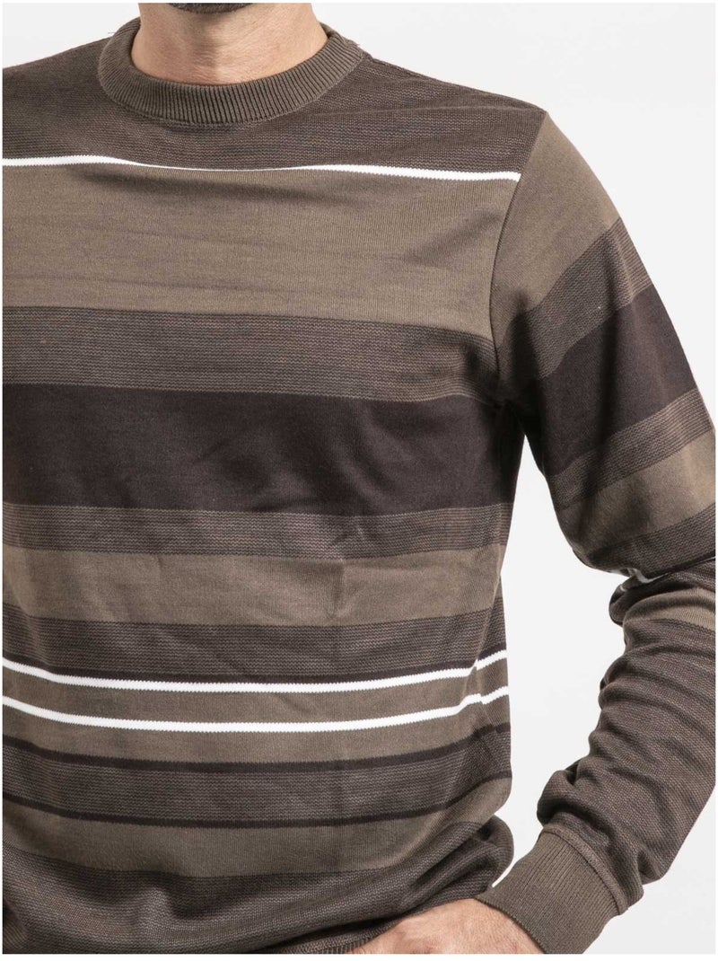 Jersey cuello redondo LONIWILL Marrón - Kiabi