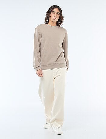 Jersey cuello redondo nido de abeja