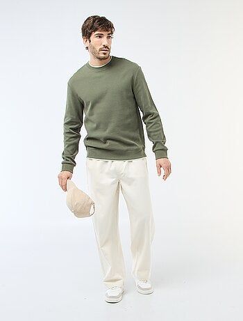 Jersey cuello redondo nido de abeja