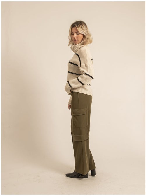 Jersey cuello vuelto de rayas KAVALIE - Kiabi