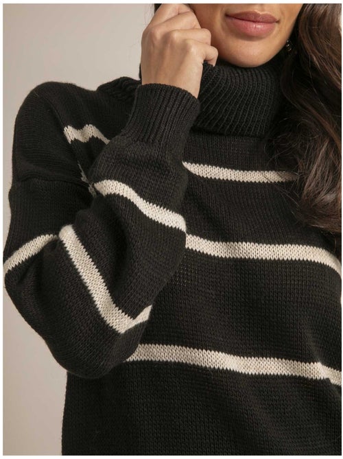 Jersey cuello vuelto de rayas KAVALIE - Kiabi