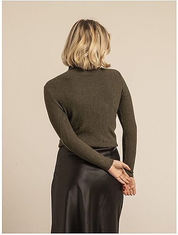 Jersey cuello vuelto texturizado kilanie