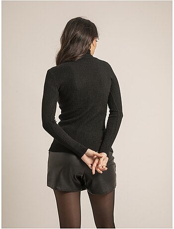 Jersey cuello vuelto texturizado kilanie