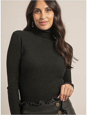 Jersey cuello vuelto texturizado kilanie