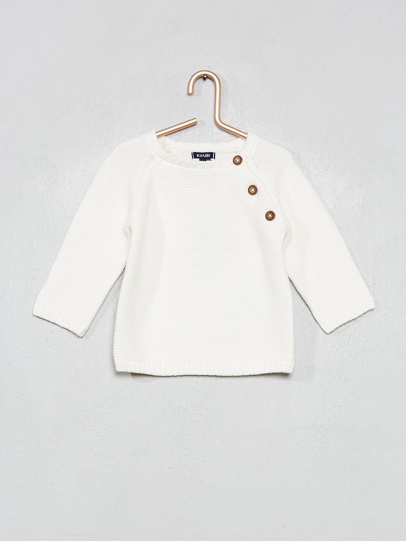 Jersey de algodón Blanco - Kiabi