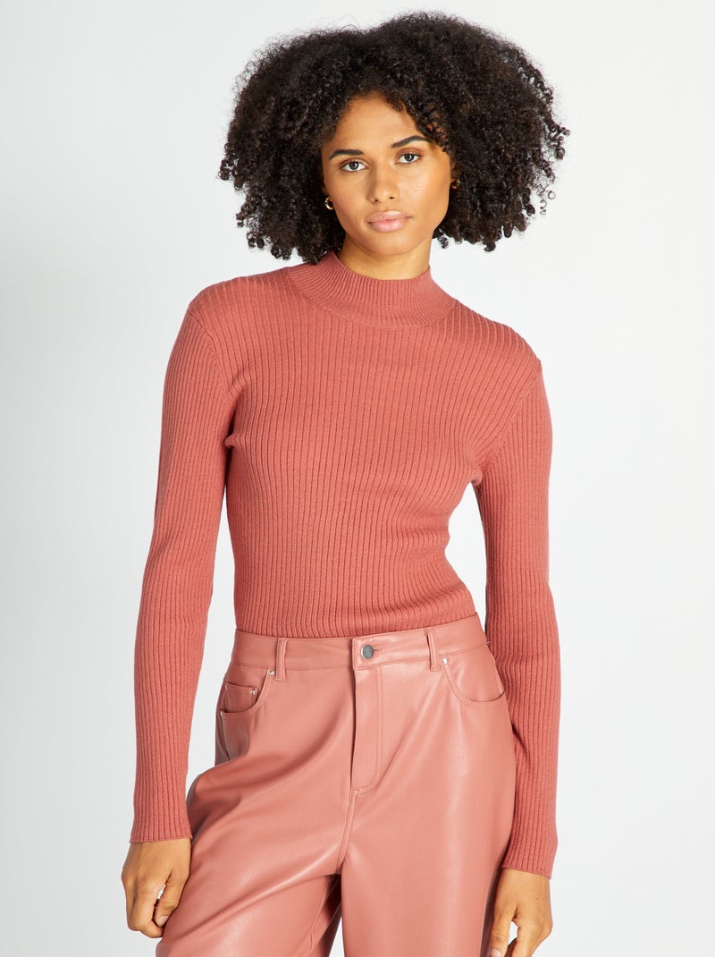 Jersey de canalé ROJO - Kiabi