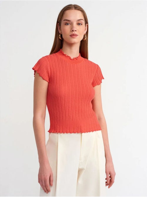 Jersey de canalé slim fit con cuello medio cisne dilvin - Kiabi Jersey de canalé slim fit con cuello medio cisne dilvin - Kiabi