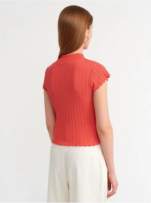 Jersey de canalé slim fit con cuello medio cisne dilvin - Kiabi Jersey de canalé slim fit con cuello medio cisne dilvin - Kiabi