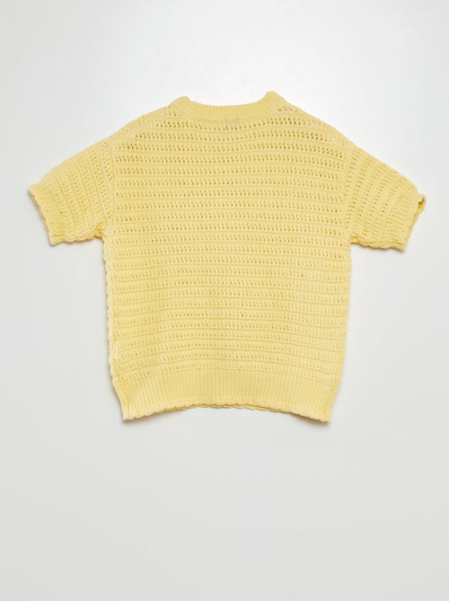 Jersey de croché de manga corta - Kiabi