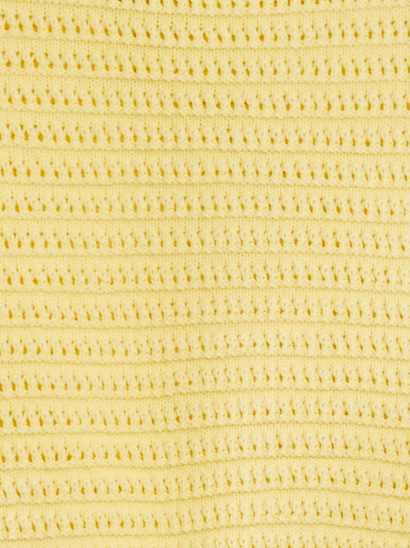 Jersey de croché de manga corta AMARILLO - Kiabi