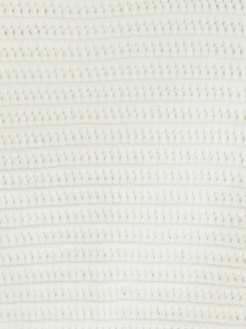 Jersey de croché de manga corta BLANCO - Kiabi