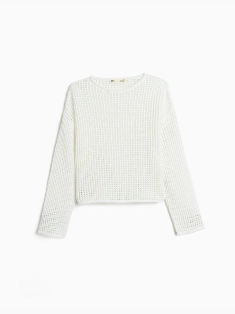 Jersey de crochet, MO Fashion Blanco - Kiabi