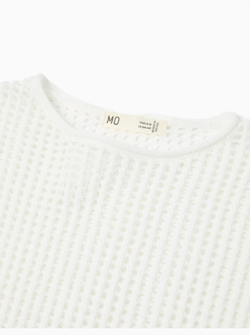 Jersey de crochet, MO Fashion Blanco - Kiabi