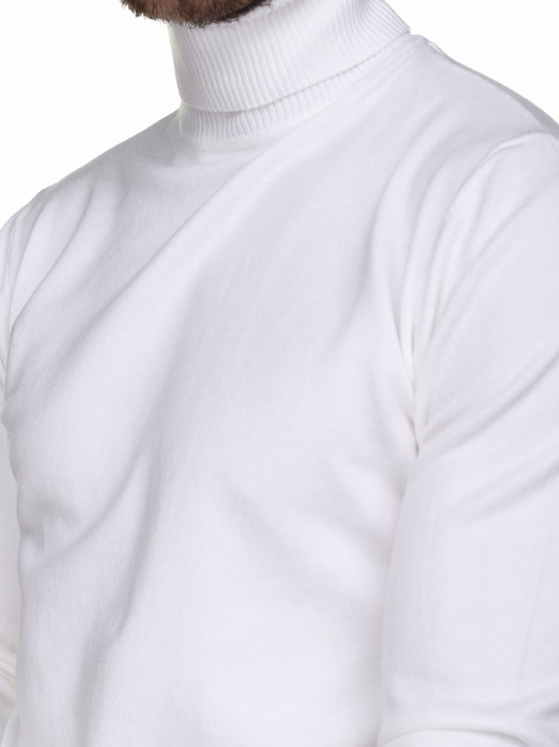 Jersey de cuello alto - Kenzarro Blanco - Kiabi