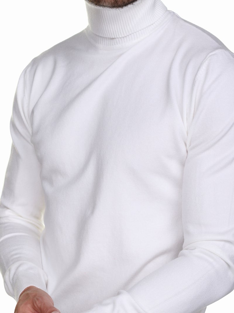 Jersey de cuello alto - Kenzarro Blanco - Kiabi