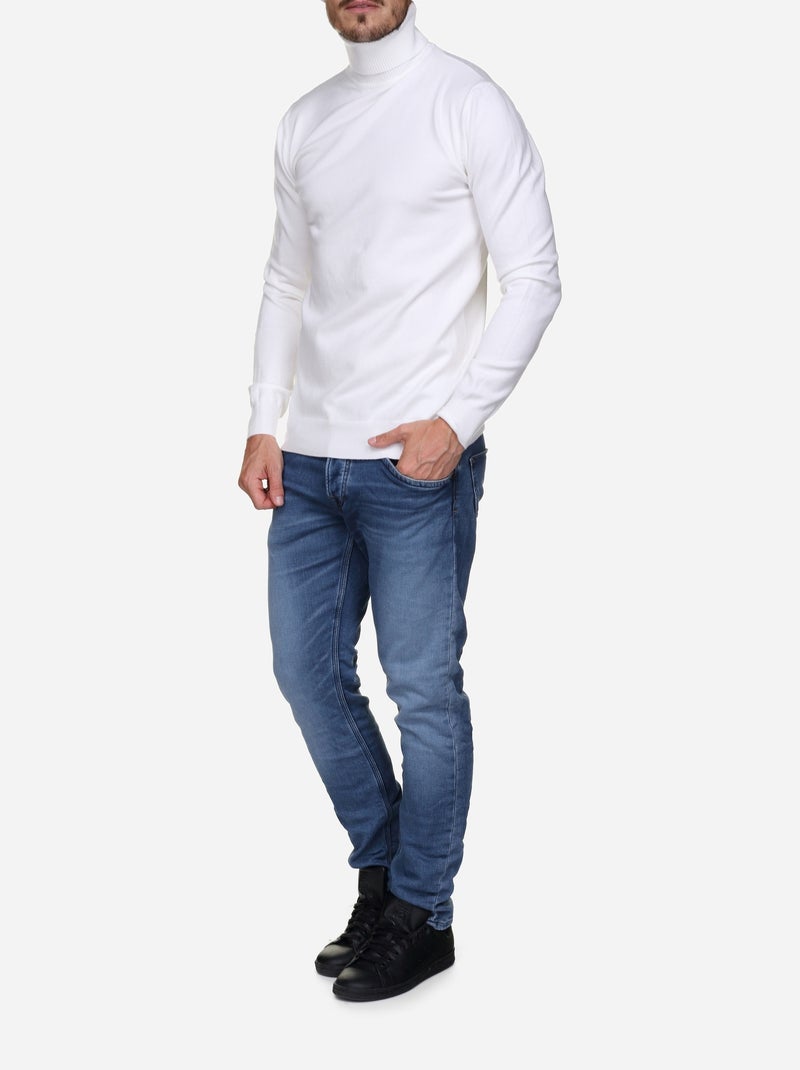 Jersey de cuello alto - Kenzarro Blanco - Kiabi
