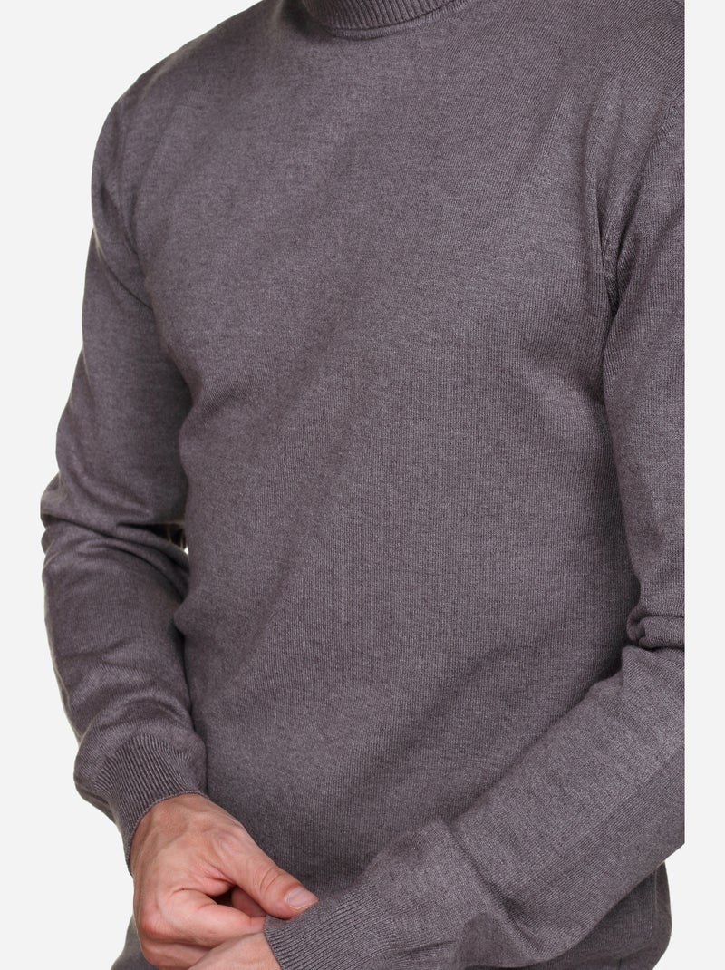 Jersey de cuello alto - Kenzarro Marrón - Kiabi