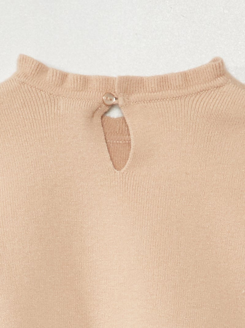 Jersey de cuello alto BEIGE - Kiabi