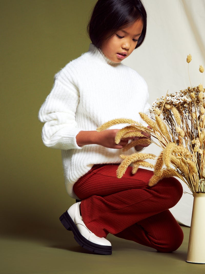 Jersey de cuello alto Blanco - Kiabi