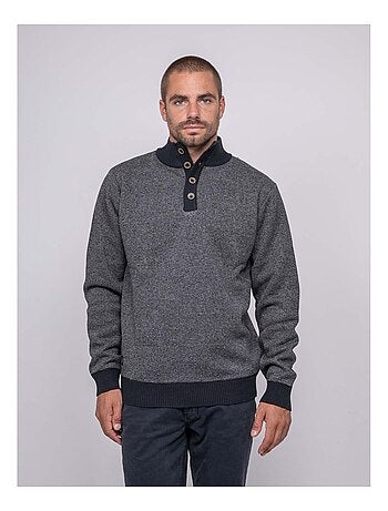 Jersey de cuello alto con botones LATOJACK