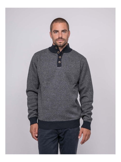 Jersey de cuello alto con botones LATOJACK - Kiabi