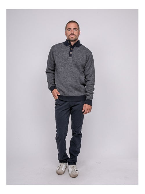 Jersey de cuello alto con botones LATOJACK - Kiabi