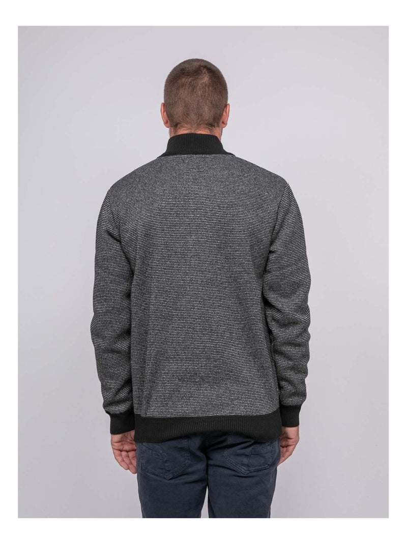 Jersey de cuello alto con botones LATOJACK Gris - Kiabi