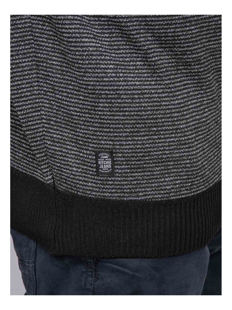 Jersey de cuello alto con botones LATOJACK Gris - Kiabi