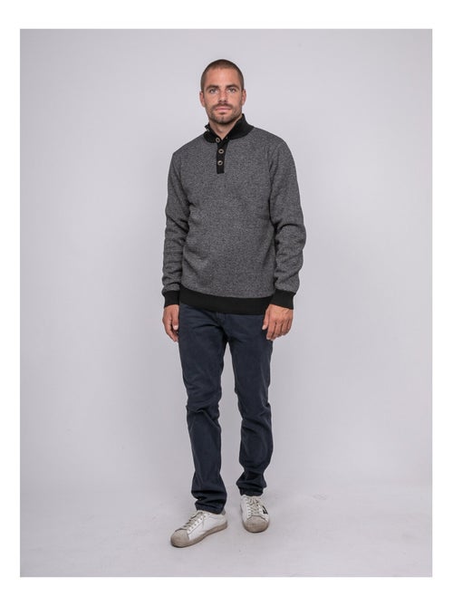 Jersey de cuello alto con botones LATOJACK - Kiabi