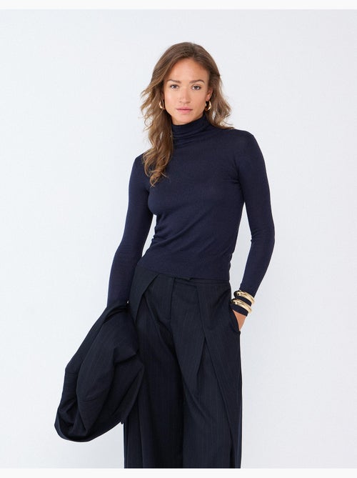 Jersey de cuello alto con cachemira, mo fashion - Kiabi Jersey de cuello alto con cachemira, mo fashion - Kiabi