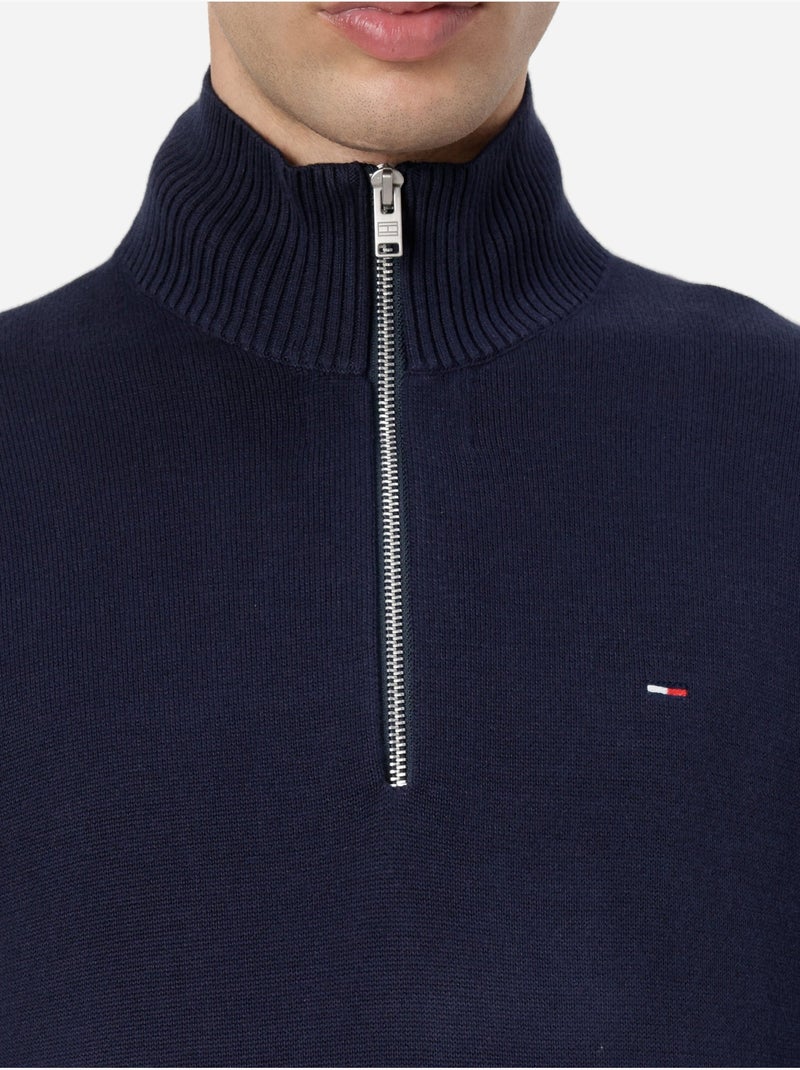 Jersey de cuello alto con cremallera - Tommy jeans Azul - Kiabi