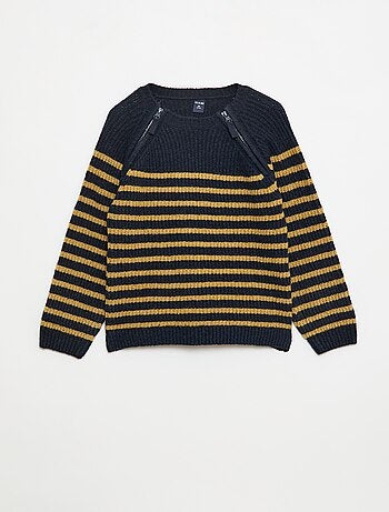 Jersey de cuello alto con doble abertura de cremallera - So Easy