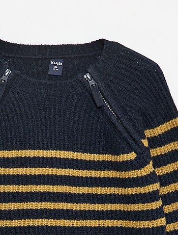 Jersey de cuello alto con doble abertura de cremallera - So Easy