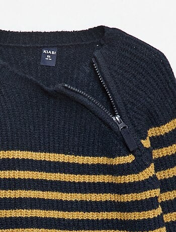 Jersey de cuello alto con doble abertura de cremallera - So Easy