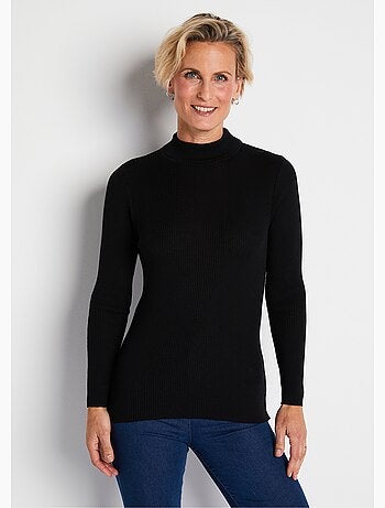 Jersey de cuello alto con lana merino - Afibel