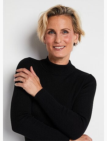 Jersey de cuello alto con lana merino - Afibel